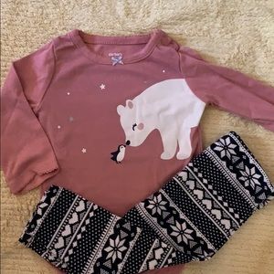 3/$25 Winter Baby Girl Outfit